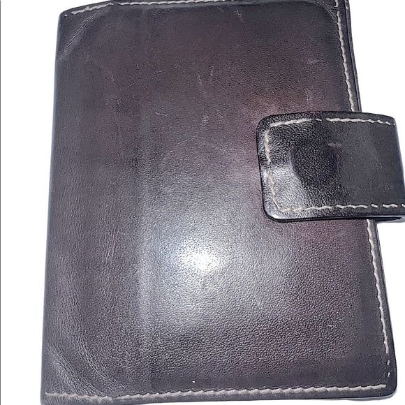 Vintage Mark Cross Brown Leather Snap Wallet - Picture 2 of 16